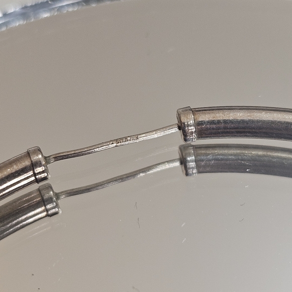 Vintage Signed John W Kessler JWK Native American Sterling 925 Hoop Earrings 2G - Picture 3 of 9
